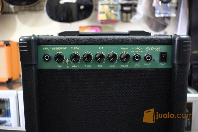 Ampli Stagg 15-Watt Guitar Amplifier with Digital Reverb - Black Murah di bandung