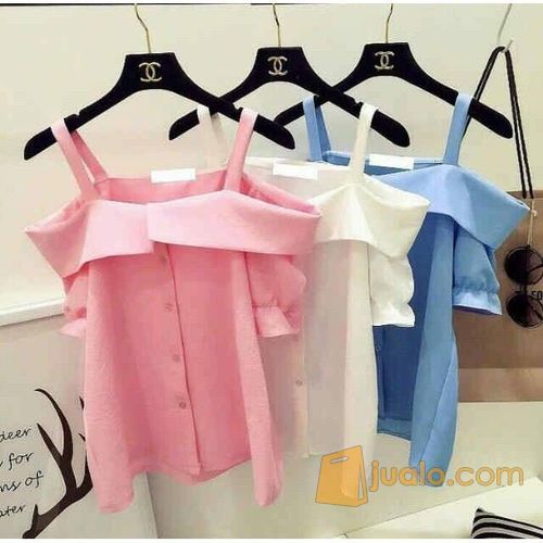 baju sabrina tank top murah