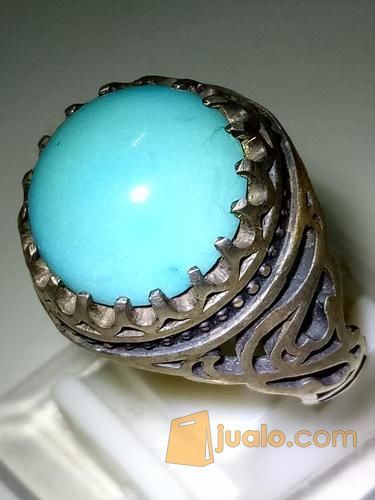 Turquoise (Piruz Iran), Ring Silver Iran Made. Plus Memo. Code 13