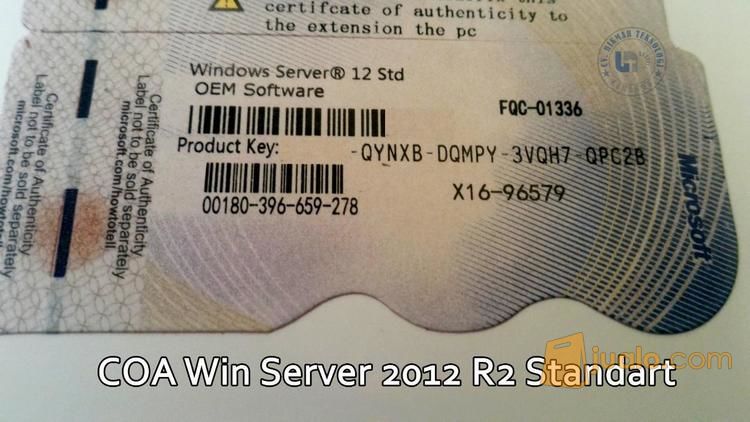 Windows Server 2012 R2 Standar (Original COA)