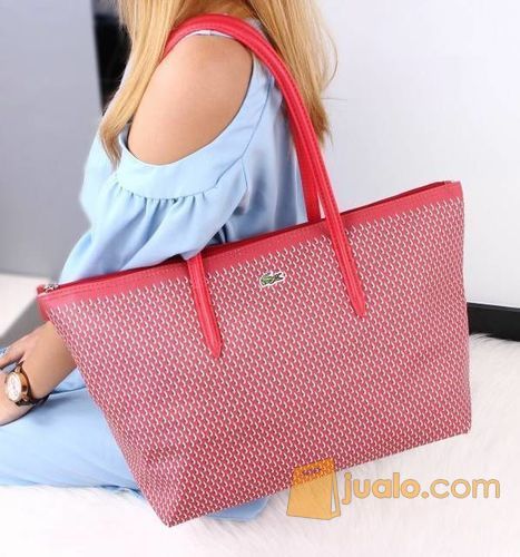 Tas Lacoste Chantaco Perforated Piqu Tote Bag 8204