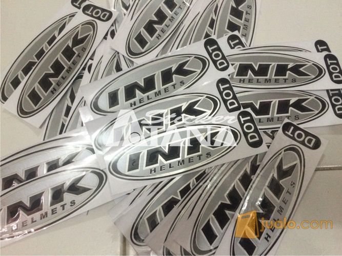 Sticker Cutting Scotlite Logo INK Helmet + DOT Persis Aslinya
