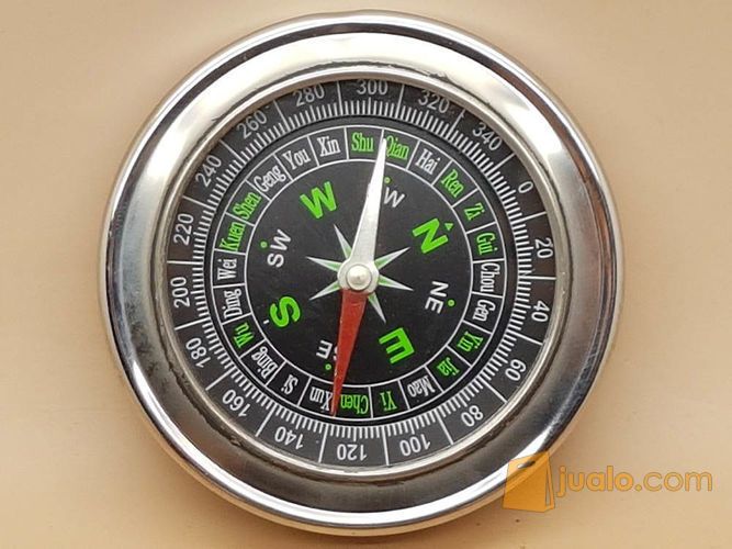 Kompas Kecil Dia 75mm (Compass, penunjuk arah mata angin)