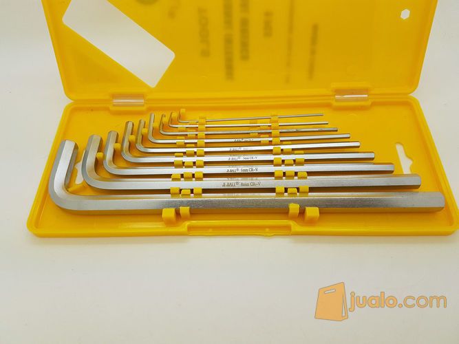 Kunci L Set segi enam Panjang Long 9pcs Premium