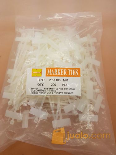 Pengikat Kabel label 3 x 100 mm / Cable Ties Label name tags