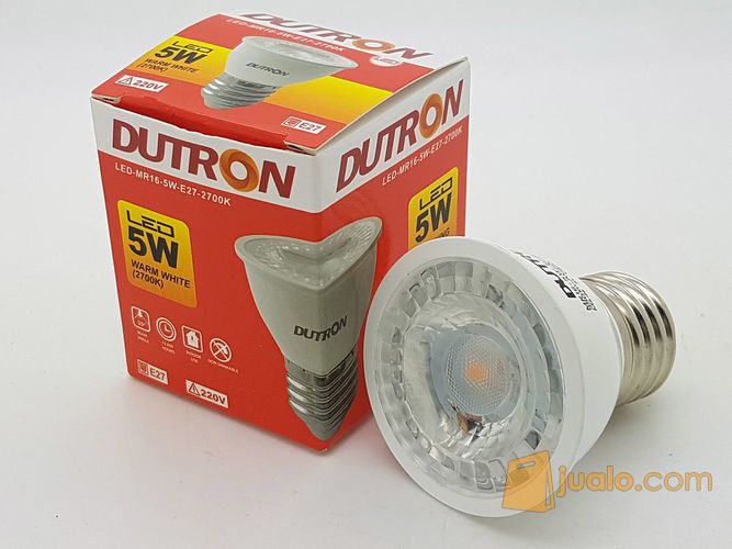 5 watt E27 DUTRON spotlight / halogen / lampu sorot ( Warm white )