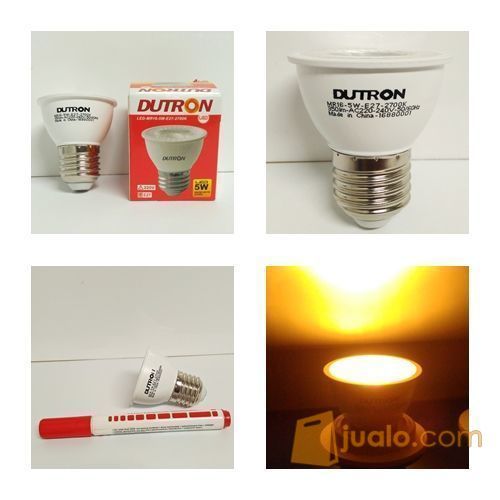 5 watt E27 DUTRON spotlight / halogen / lampu sorot ( Warm white )