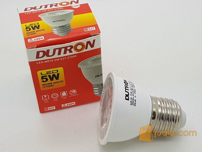 5 watt E27 DUTRON spotlight / halogen / lampu sorot ( Warm white )
