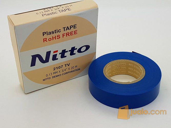 BIRU Isolasi Solatif Solatip Lakban Nitto 3/4" x 20M