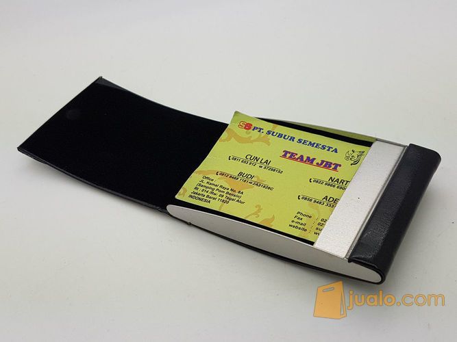 Dompet Kartu Kulit Alco Double Magnet / Tempat Kartu Nama, KTP, SIM