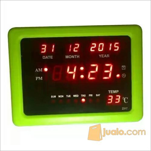 JAM DIGITAL LED WARNA ANGKA MENYALA / JAM DIGITAL DINDING