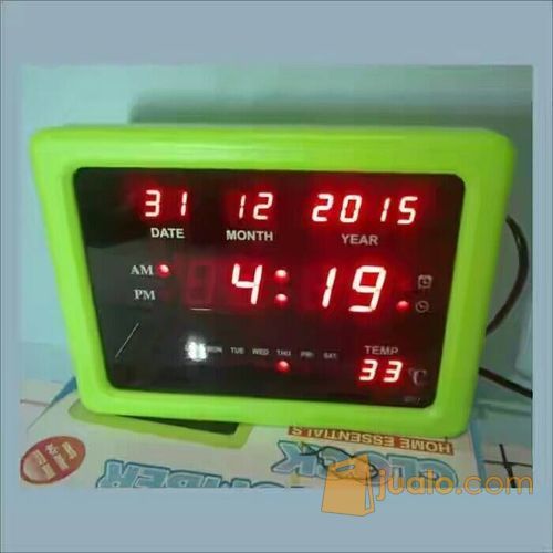 JAM DIGITAL LED WARNA ANGKA MENYALA / JAM DIGITAL DINDING