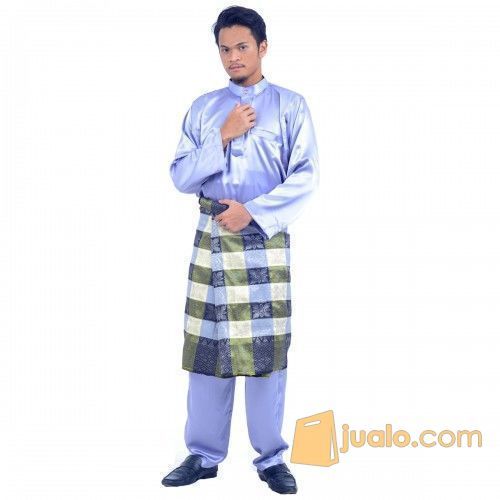 baju koko melayu satin pria