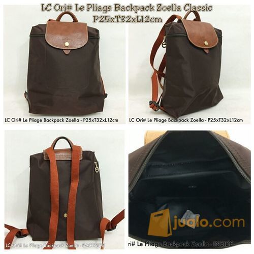 Tas Longchamp, Ransel, LC Ori# Le Pliage Backpack Zoella CLASSIC