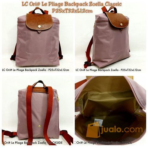 Tas Longchamp, Ransel, LC Ori# Le Pliage Backpack Zoella CLASSIC