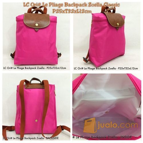 Tas Longchamp, Ransel, LC Ori# Le Pliage Backpack Zoella CLASSIC