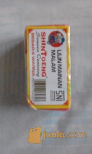 Lilin Mainan Malam multi warna 1 pak
