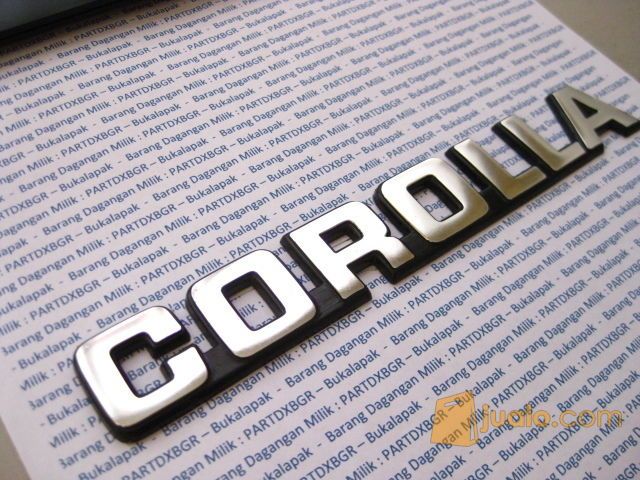 Emblem Logo COROLLA Untuk Toyota Corolla DX - Import Qty