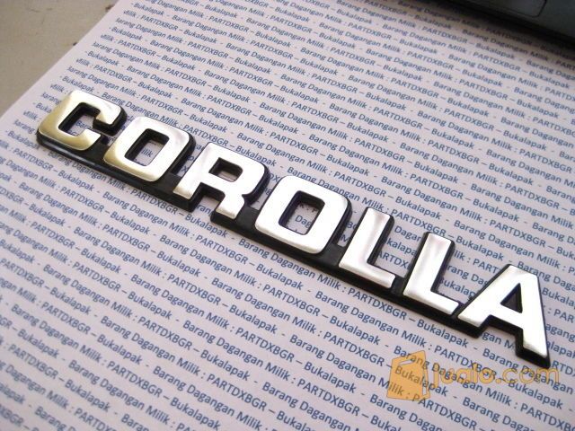 Emblem Logo COROLLA Untuk Toyota Corolla DX - Import Qty