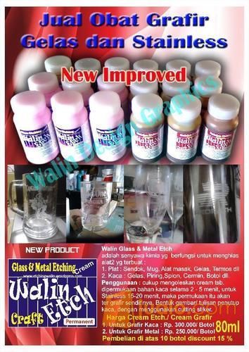 Obat Grafir Kaca, Obat Grafir Gelas Dan Obat Grafir Stainless
