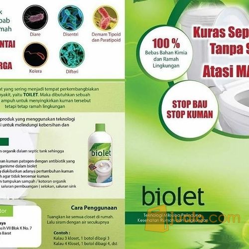 Menguras Septictank Penuh Tanpa Sedot / Bakteri Pengurai Tinja Dan Penghilang Bau Dan Kuman Pada Septicktank Toilet WC Kloset Anda - Biolet Toilet