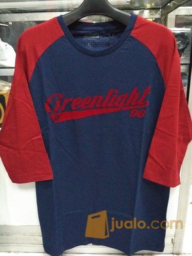 Kaos Greenlight Reglan Original Lengan 3/4