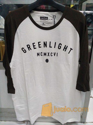 Kaos Greenlight Reglan Original Lengan 3/4