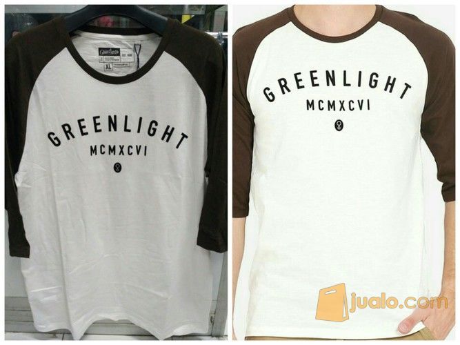 Kaos Greenlight Reglan Original Lengan 3/4