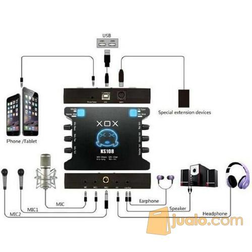 XOX Paket Mic & Soundcard Untuk Karaoke Online Murah Di Bandung