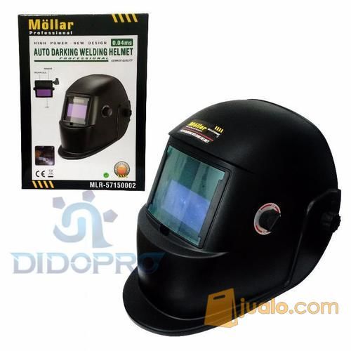 Helm Las Otomatis Mollar Auto Darkening Helmet / Kedok Las Otomatis