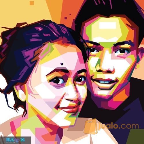 Karikatur Warna Warni Wpap Ukuran A3