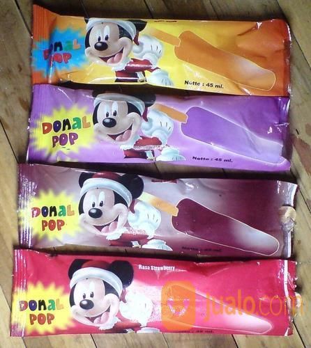 Bungkus Plastik Kemasan Es Krim Stik Loli Donal Pop Ukuran 18x5.5 Cm