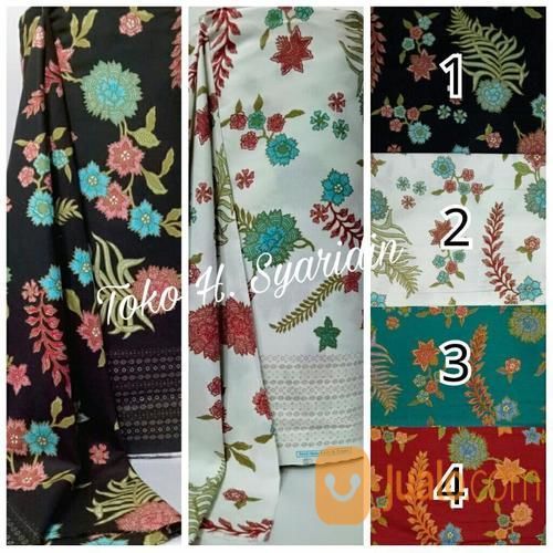 Bahan Batik Katun Per Meter / Kain Batik Motif Bunga / Batik Meteran