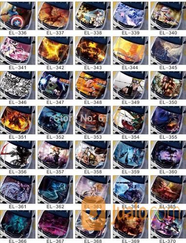 STIKER MOBIL KAP MESIN COLLECTION