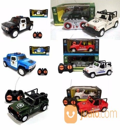 Mobil Remote Control RC Police Tentara Militer Mobil Rally Murah SNI Mainan Anak Replika Edukasi