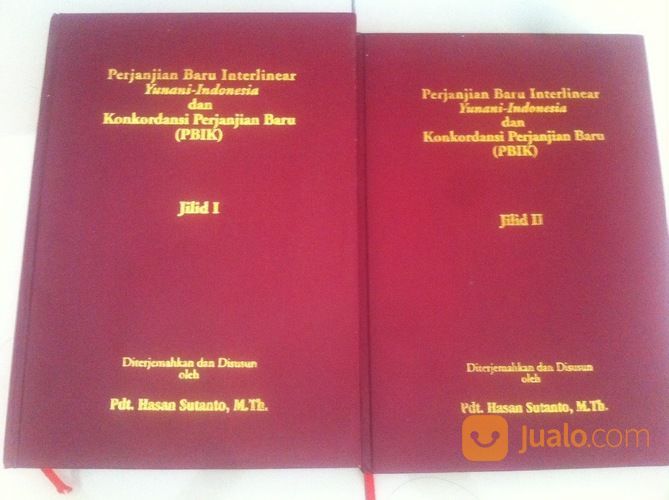 Buku Perjanjian Baru Interlinear Yunani - Indonesia Dan Konkordansi Perjanjian Baru Jilid I Dan II.