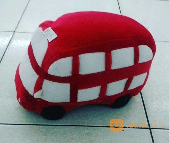 Bantal / Boneka Mobil Mobilan Miniatur Bis/Bus Om Telolet Om SNI Empuk