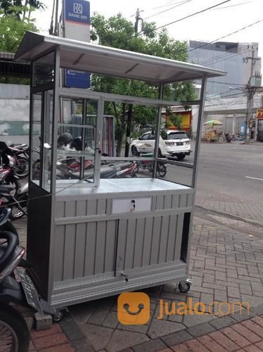 Rombong Aluminium Display Full Kaca