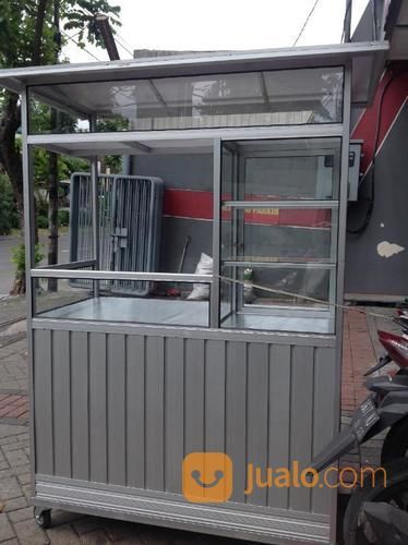 Rombong Aluminium Display Full Kaca