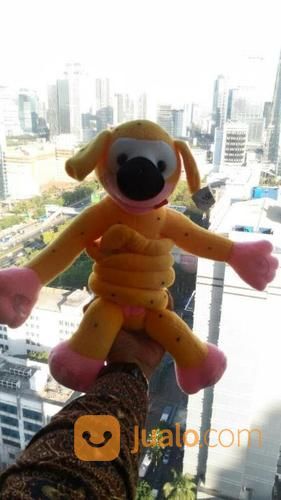 Boneka Tokoh Serial Film Kartun Hewan Marsupilami Sikuning Buntut Panjang