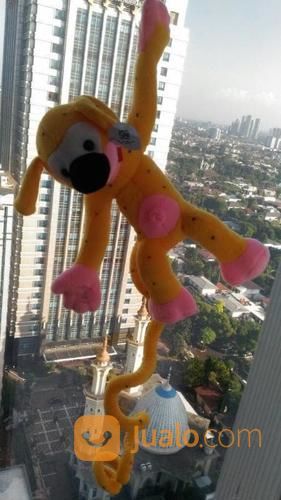 Boneka Tokoh Serial Film Kartun Hewan Marsupilami Sikuning Buntut Panjang