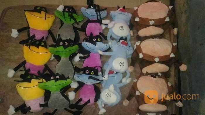Boneka Serial Film KartunSi Kucing Lucu OGGY AND THE COCKROACHES SNI