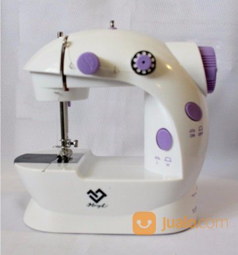 Mesin Jahit 4 In 1 Portable Lampu 2 Benang Mini Sewing Machine
