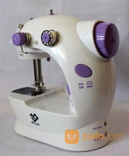Mesin Jahit 4 In 1 Portable Lampu 2 Benang Mini Sewing Machine