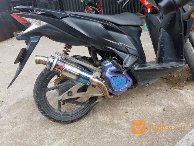 Knalpot Racing Mio Blue-Plangi Full System