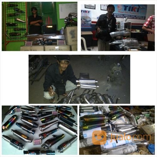 Knalpot Racing Mio Blue-Plangi Full System
