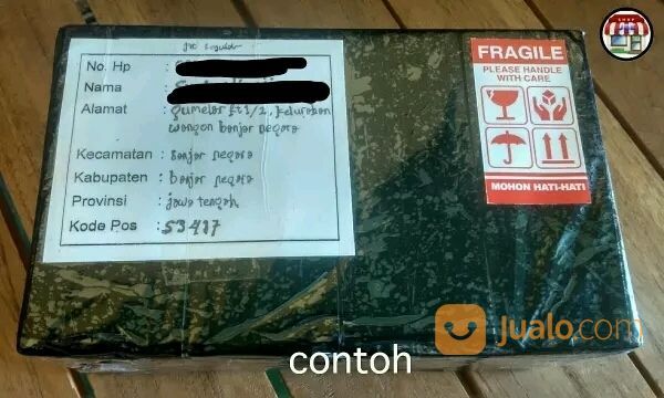 Label Stiker Fragile (Jangan Di Banting) 1 Pack Isi 100 Lembar