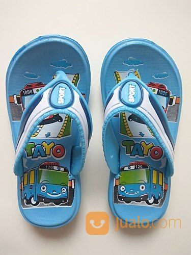 SENDAL JEPIT ANAK LAKI-LAKI WANITA PRIA SANDAL TAYO COWOK CEWE BUS TAYO