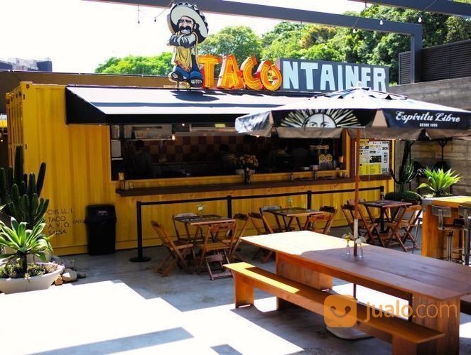 Pembuatan Booth Kontainer Unik Modern