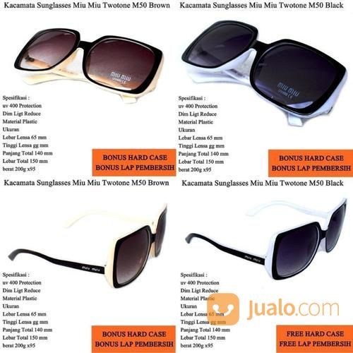 Kacamata Wanita Sunglasses Miu Miu Twotone M50 Full Set
